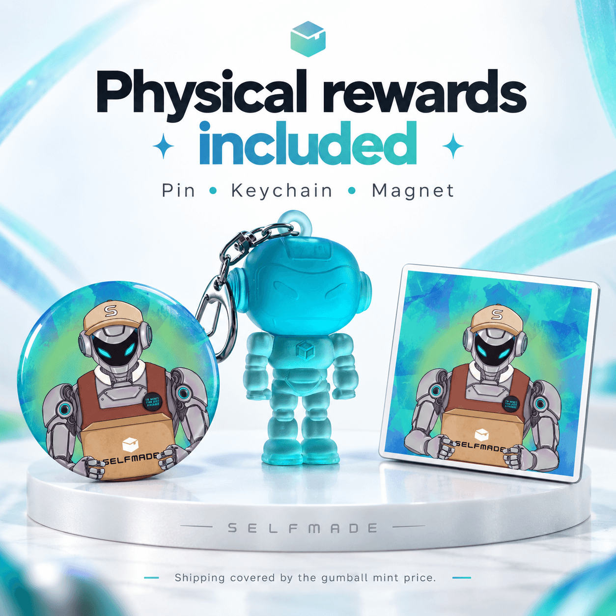 SelfMade pin, keychain and magnet rewards