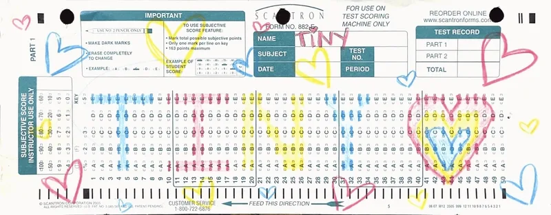 tiny scantron